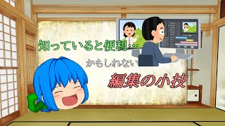 【解説】知っていると便利…かもしれない編集の小技【ゆっくり】