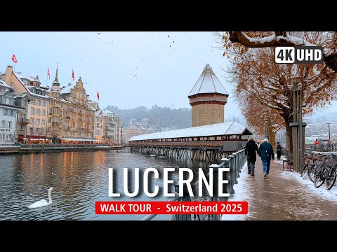 LUZERN-Rundgang 🦁 Schweiz 2025 🇨🇭 | Alle verlieben sich in Luzern 4K