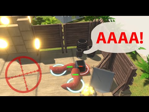 Epic!!! Run Away from The Bloop - Animal Revolt Battle Simulator