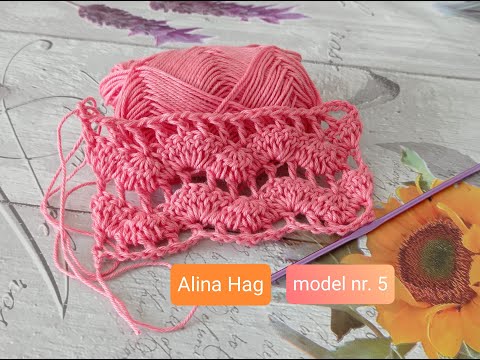 Model crosetat nr. 5 /beautiful crochet stitch /point au crochet/ beautiful crochet pattern