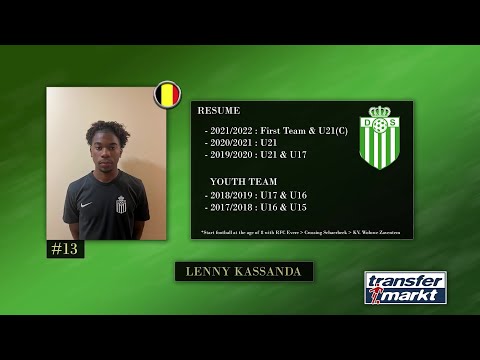 Lenny KASSANDA Diegem Sport RB-RWB