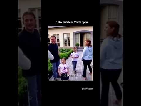 Shy mini Max Verstappen getting interviewed by Dutch tv…#f1 #shorts