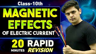 Magnetic Effects of Electric Current in 20 Minutes🔥| Class 10th | Rapid Revision | Prashant Kirad