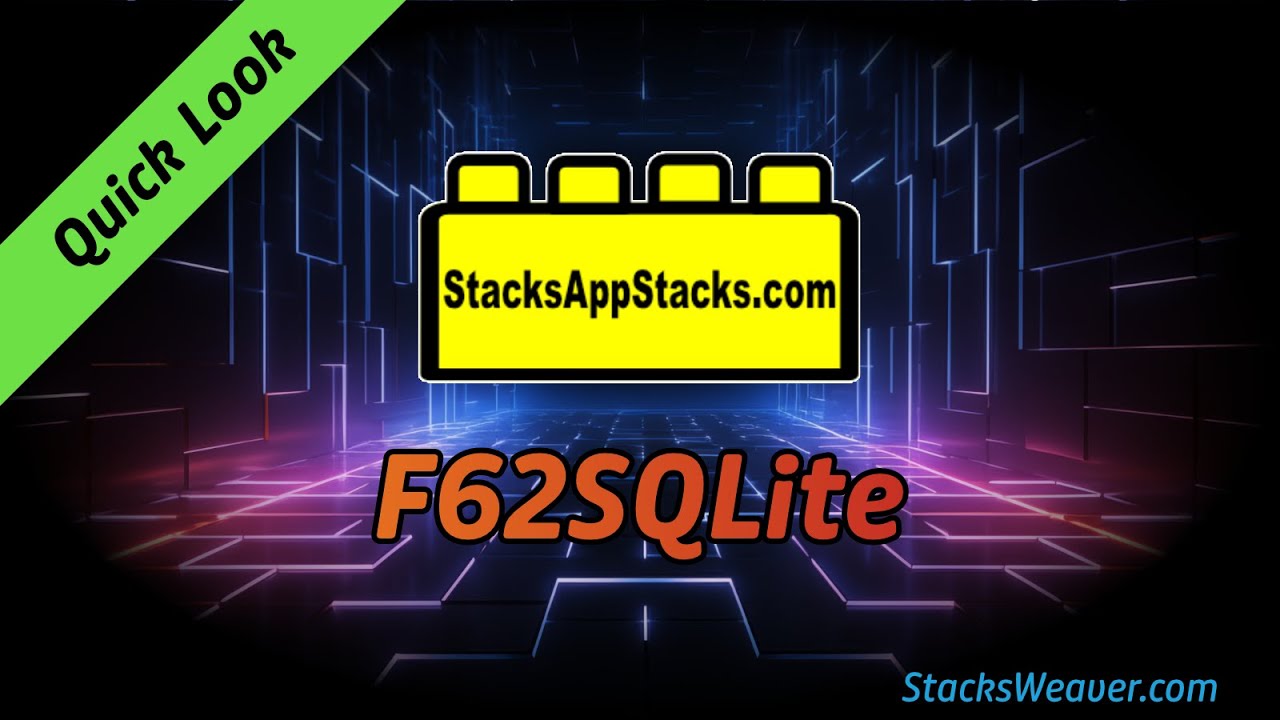 F62SQLite for Stacks Pro - Walkthrough