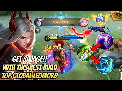 LEOMORD ONE SHOT BUILD AUTO SAVAGE! TOP GLOBAL LEOMORD GAMEPLAY