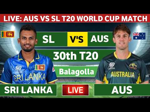 🔴SL vs Aus T20 world cup | ICC men T20 world cup | Live cricket match update