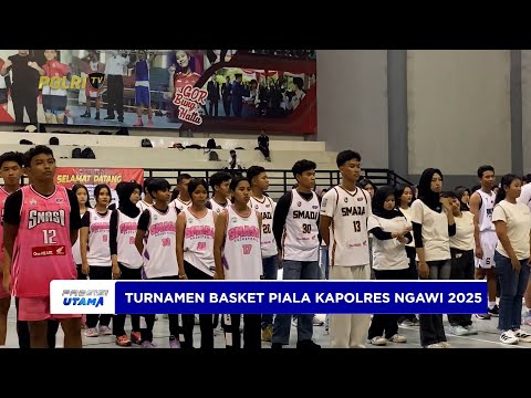TURNAMEN BASKET ANTARPELAJAR PIALA KAPOLRES NGAWI 2025 BERLANGSUNG MERIAH