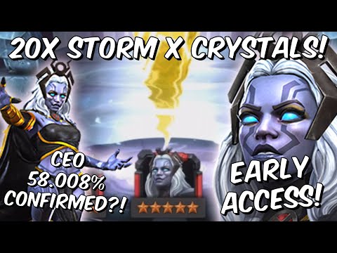 20x 5 & 6 Star Storm (Pyramid X) Cavalier Crystal Opening! - CEO?!?! - Marvel Contest of Champions