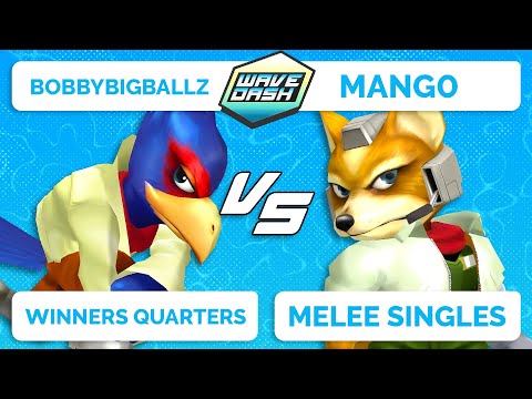 WAVEDASH 2022 - BobbyBigBallz (Falco) VS Mang0 (Fox) - SSBM - Winners Quarters