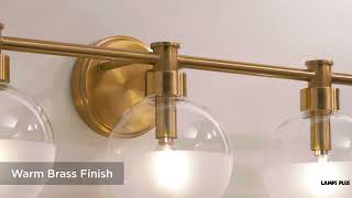 1_Watch A Video About the Possini Euro Leggio Warm Brass 3 Light Bath Light