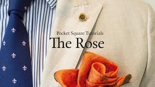 Pocket Square Tutorial: How to fold The Rose
