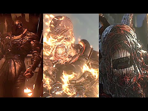 All Nemesis Transformations Resident Evil 3 Remake