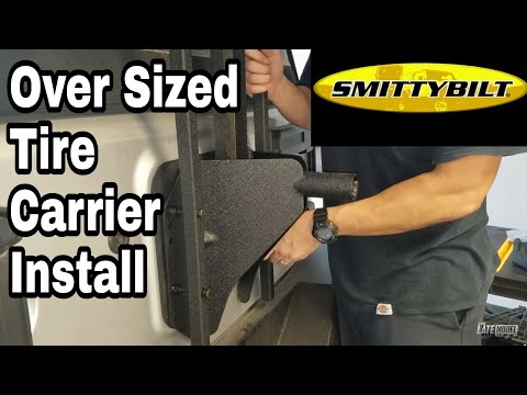 Smittybilt 2743 Oversized Tire Carrier Install Jeep Wrangler Jk Jl