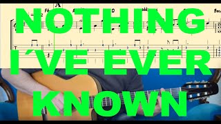 NOTHING I´VE EVER KNOWN (Bryan Adams) Tutorial for guitar (TABs and Score)