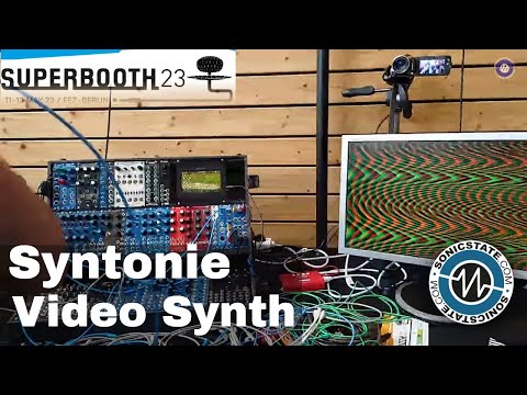 Superbooth 2023: Syntonie - Video Synthesizer CV Control of RGB, Shape and Filtering