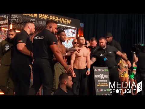 SWARMZ & ED MATTHEWS FACE OFF DURING WEIGH IN: MEDIA SPOTLIGHT UK