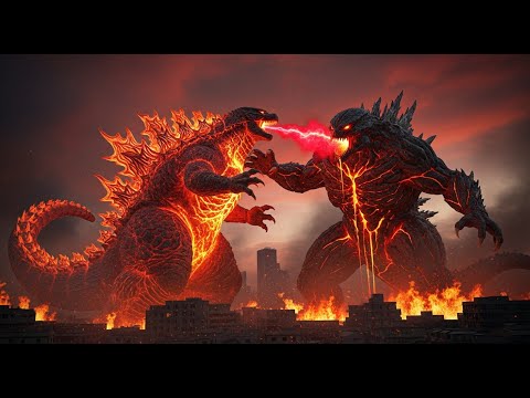 The ULTIMATE Showdown: GODZILLA-FIRE-vs-GIANT-VOLCANO-MONSTER - Who Reigns Supreme?
