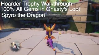Spyro the Dragon - Hoarder Trophy Achievement Guide - All Gems in Gnasty's Loot PS4, Xbox One