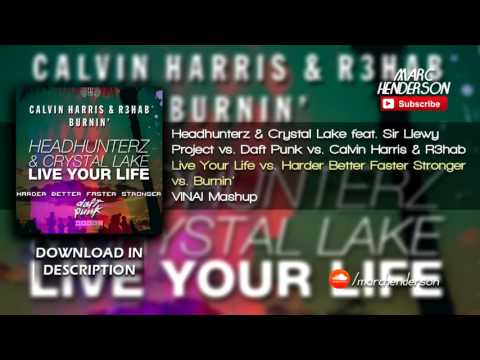 Headhunterz vs. Calvin Harris - Burnin' Your Life Harder, Better, Faster and Stronger (VINAI Mashup)