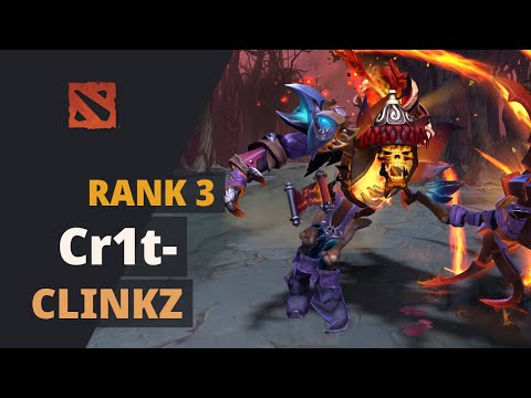 Cr1t- (Rank 3) plays Clinkz Dota 2 Full Game