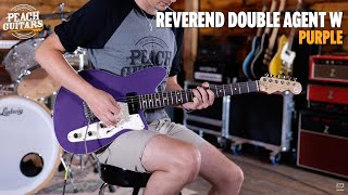 Video thumbnail for No Talking...Just Tones | Reverend Double Agent W - Purple by Peach Guitars