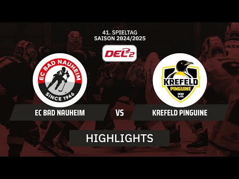 DEL2: EC Bad Nauheim vs. Krefeld Pinguine I Highlights - 41. Spieltag | SDTV Eishockey
