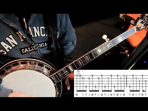 Bluegrass Banjo Licks - Ben Eldridge Train 45 chromatic intro