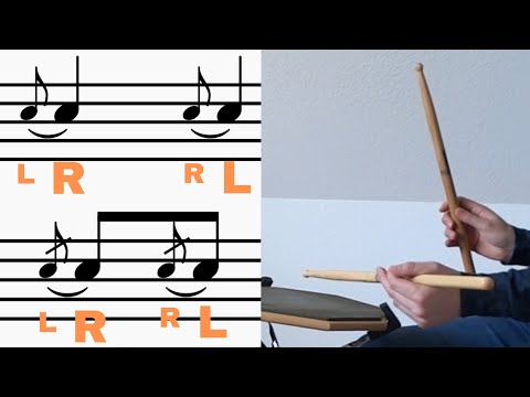 How to Play a Flam Drum Rudiment - Learn to play flams - beginner drum lesson - Yanick Drums
