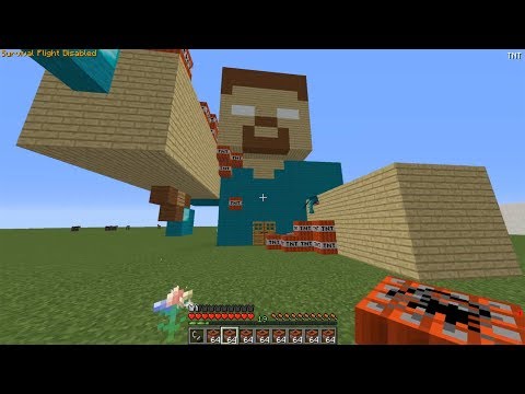 We exploded Herobrine's house! - Minecraft