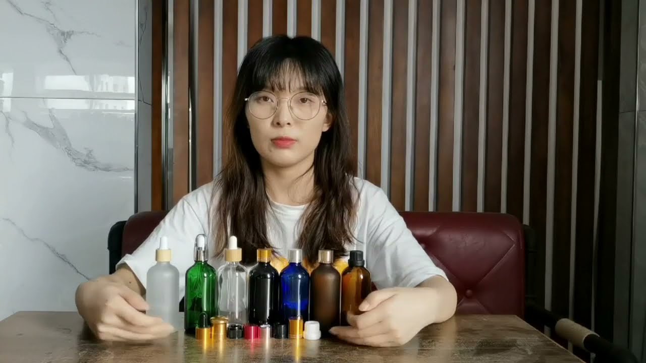 essential oil bottle glass dropper bottle for serum cosmetic skincare