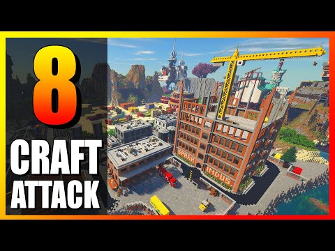 ALL Craft Attack 8 houses & lots! XXL MAP tour!