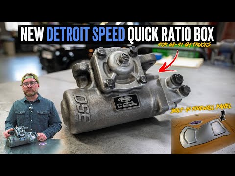 NEW DETROIT SPEED C10 STEERING BOX & SQUAREBODY HVAC DELETE PANEL