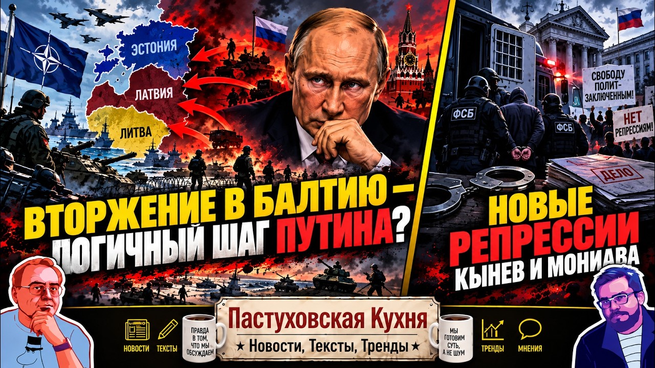 Вторжение в Балтию - логичный шаг Путина? Новые репрессии - Кынев и Мониава. П?