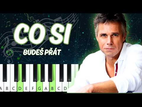 Budu všechno co si budeš přát -  Janek Ledecký (piano tutorial | noty | MIDI | české písničky)