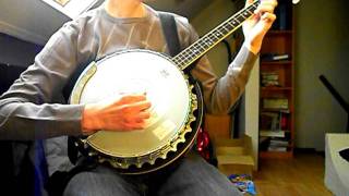 Dubliners &amp; The Pogues - Irish Rover ( Tenor banjo cover )