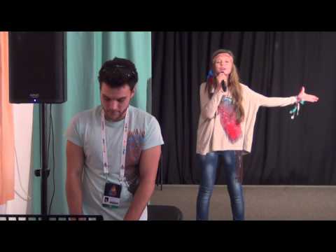 ESCKAZ live in Malta: Nadezhda Misyakova (Belarus) - Sokal (at school visit, version 1)