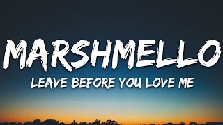 Marshmello x Jonas Brothers Leave Before You Love ...