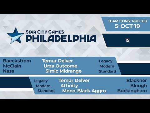 SCGPHILLY: Round 15 - Baeckstrom, McClain, Nass vs Blackner, Blough, Buckingham | Team Constructed