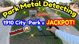 Metal Detecting City Parks: 100 Year Old Coins Found!😱