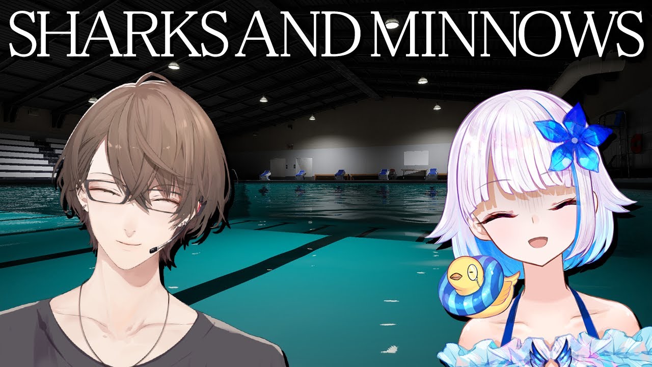 【Sharks and Minnows】人喰いザメがいるプールを脱出する双龍会【にじさんじ/リゼ・ヘルエスタ/加賀美ハヤト】