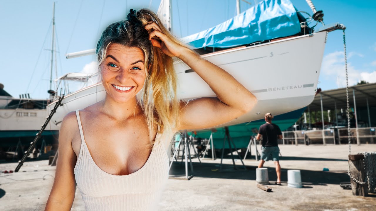 PAINTING my 50ft SAILBOAT! w/ some experience (this time NOT ALONE lol) | EE 107