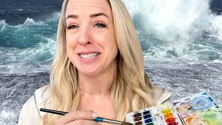 I FROZE Painting On A Florida Beach!