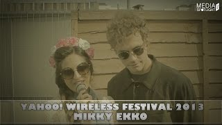 Yahoo Wireless Festival 2013 - Mikky Ekko Interview (@mikkyekko): Media Spotlight UK