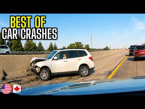 BEST OF CAR CRASHES COMPILATION | USA & CANADA - 68
