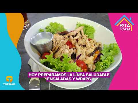 Hoy preparamos la línea saludable ensaladas y wraps