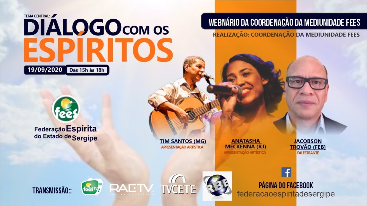 DIÁLOGO COM OS ESPÍRITOS - WEBNÁRIO DA COORDENAÇÃO DE MEDIUNIDADE COM JACOBSON TROVÃO