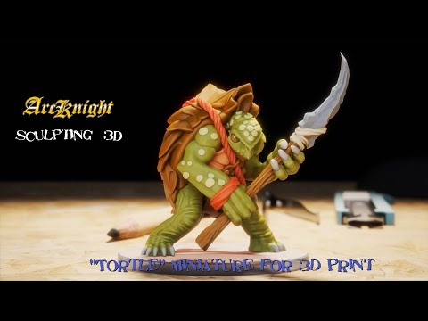 Blender Speed sculpting -  "Tortle"  in 7 minutes