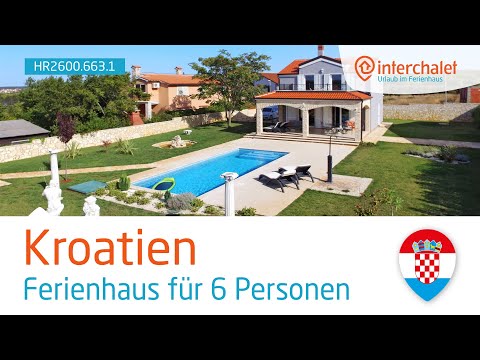 HR2600.663.1 (PUL351) **** - Ferienhaus Libera mit Pool für 6 Personen, Pula, Istrien, Kroatien