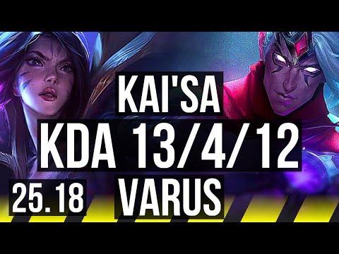 KAI'SA & Neeko vs VARUS & Braum (ADC) | Legendary, 13/4/12, 4k comeback | EUW Challenger | 25.18