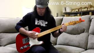 Video thumbnail for ESP LTD TE-212 2013 Model Candy Apple Red Electric Guitar by 6-String